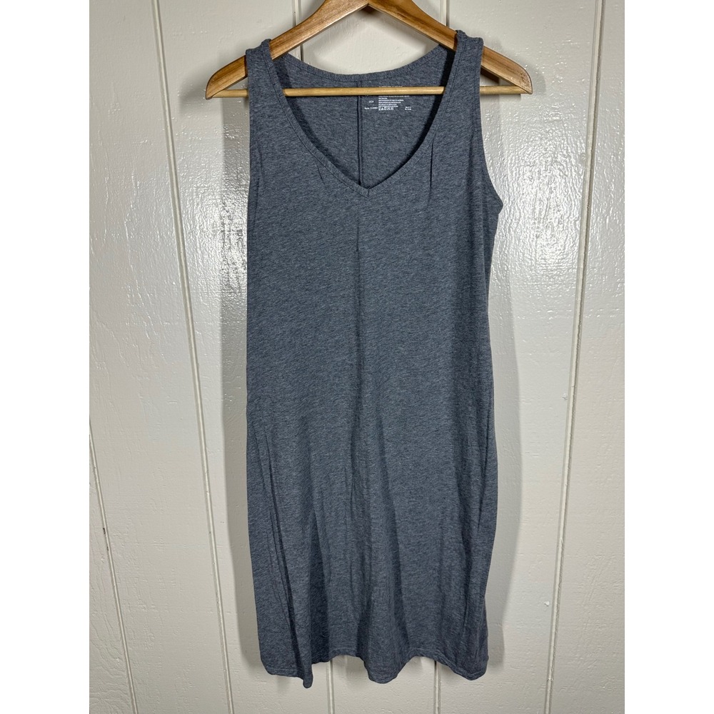 Felina Dress Womens Small Gray C5291B2 Sleeveless V-Neck Cotton Modal Lounge